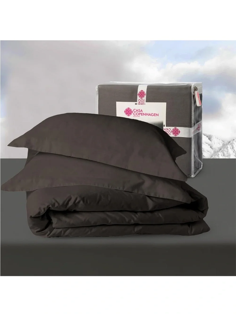 NEW Casa Copenhagen® Luxuria 3Pcs Duvet Cover Set, 100% Comb Cotton Duvet 500 TC